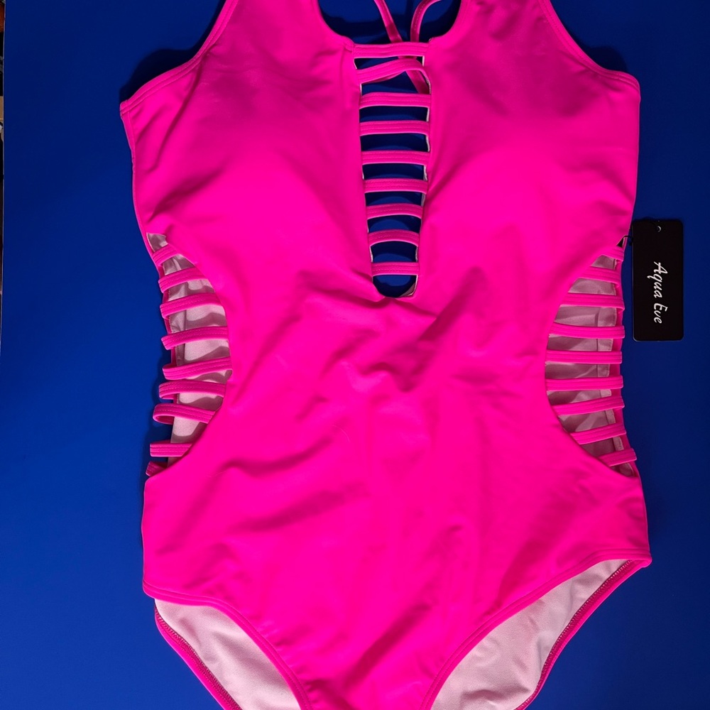 One-Piece Swimsuit Hot Pink